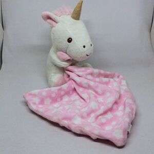Walgreens Moon And Stars Unicorn Lovey -Minky Dots Blanket-Embroidered Eyes